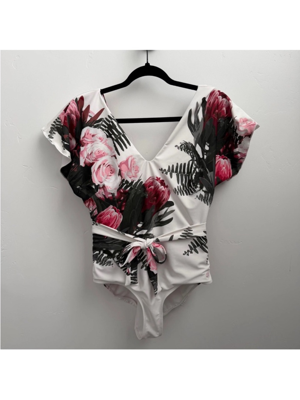 Albion White Floral One-Piece Swimsuit - Picture 4 of 10